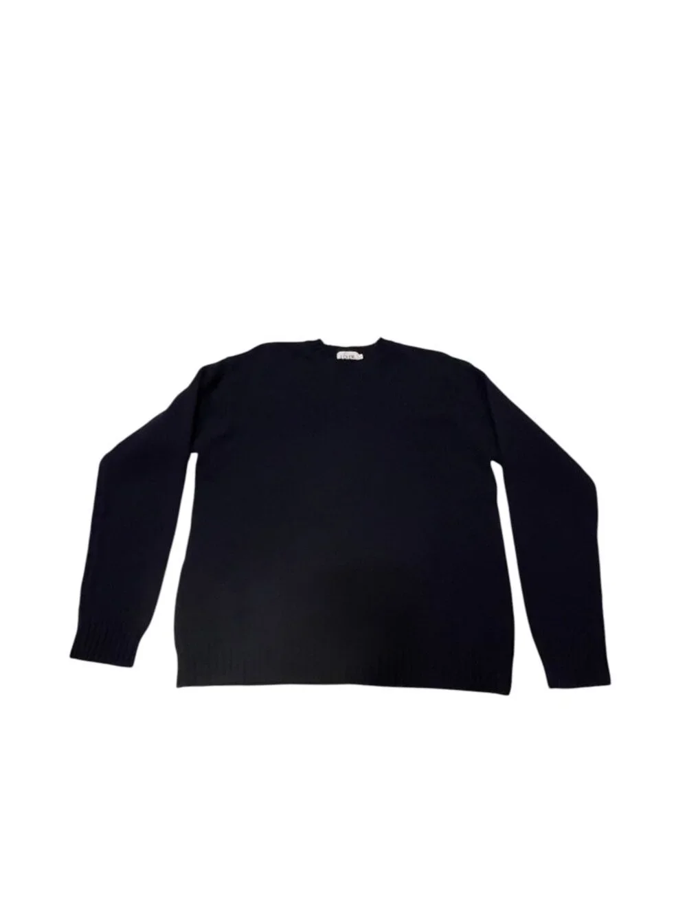 J Crew Vintage Navy Wool Crewneck Sweater, L
